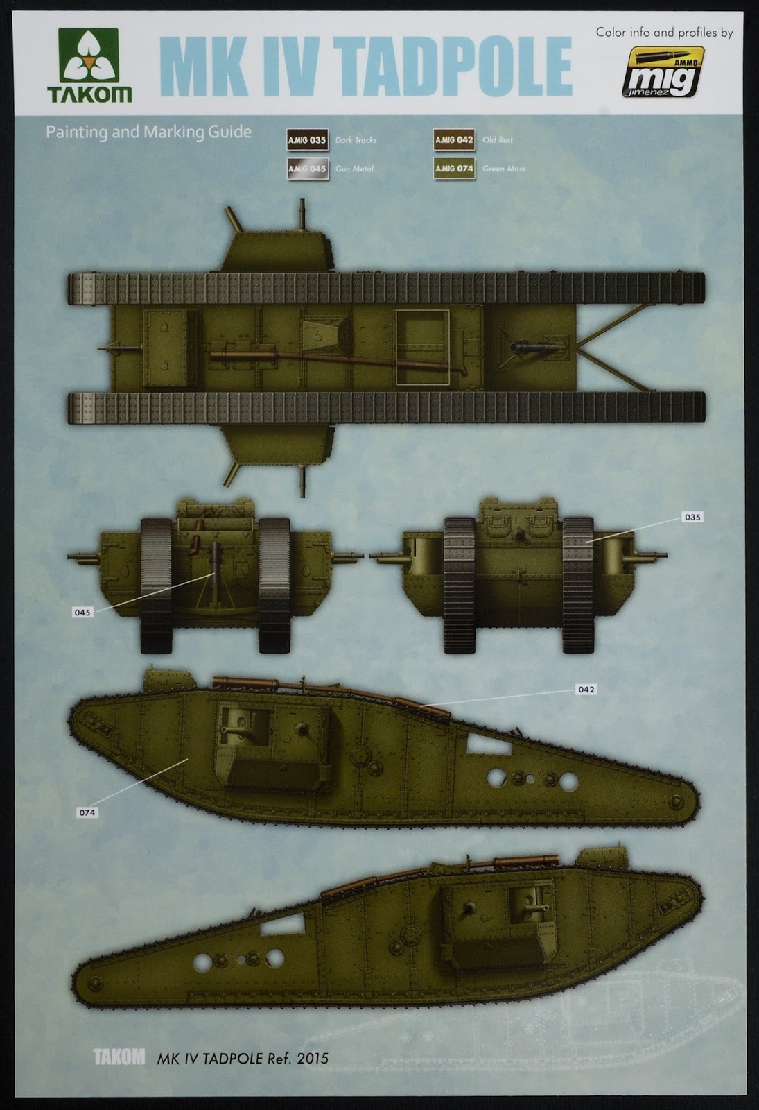 TMN: Build Review: Takom's 35th scale WWI Heavy Tank w/Rear